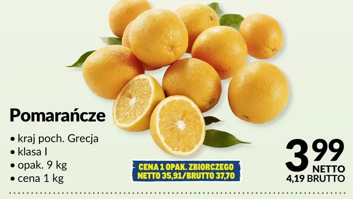 Pomarańcze promocja w Makro