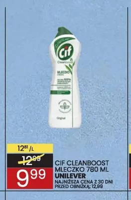 Mleczko Cif Cleanboost promocja w Wafelek