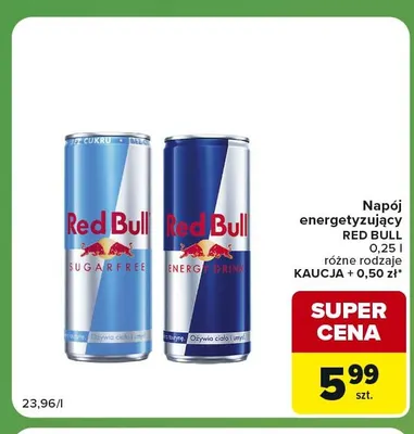 Napój energetyzujący Red Bull promocja w Carrefour Express