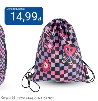 Worek na obuwie Kayokki kratka naszywki promocja w Smyk