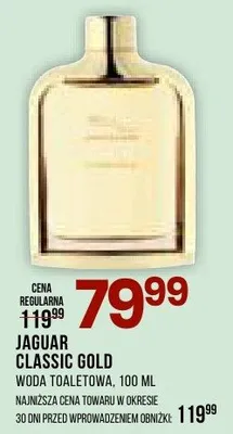 Woda toaletowa Jaguar Classic Gold promocja w Drogerie Natura