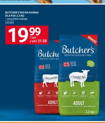 Sucha karma dla psa Adult z wołowiną Butcher's promocja w Selgros