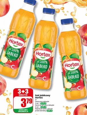 Sok jabłkowy Hortex promocja w Dino