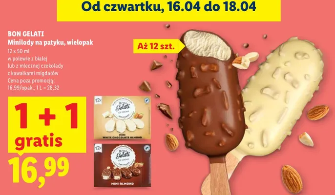 Minilody na patyku, wielopak promocja w Lidl