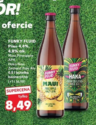 Piwo Funky Fluid Maui Pineapple APA promocja w Kaufland