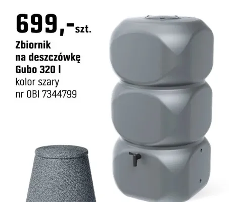 Zbiornik na deszcz Gobo 320l promocja w OBI