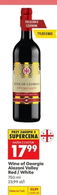 Wino Alazani Valley Red / White promocja w Biedronka
