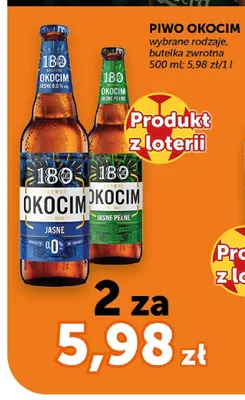 Piwo Okocim Jasne Pełne promocja w Euro Sklep