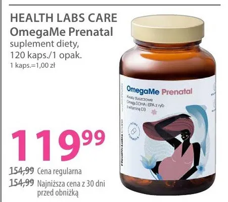 OmegaMe Prenatal suplement diety promocja w Hebe