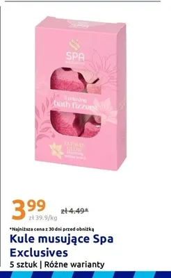 Kule musujące Spa Exclusives 5-pak promocja w Action