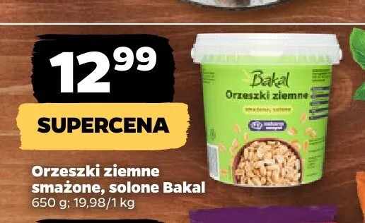 Orzeszki ziemne smażone solone Bakal promocja w Netto