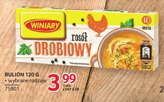 Bulion drobiowy Winiary promocja w Selgros