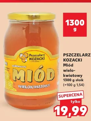 Miód wielokwiatowy Pszczelarz Kozacki promocja w Kaufland
