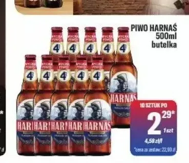 Piwo Harnaś butelka promocja w Tomi Markt