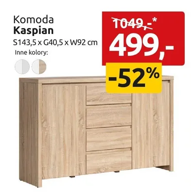 Komoda Kaspian promocja w Black Red White