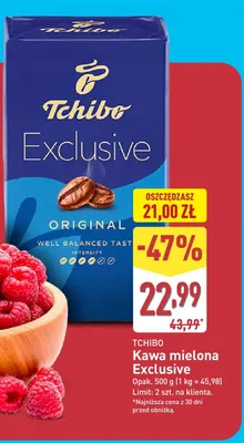 Kawa mielona Tchibo Exclusive Original promocja w Aldi