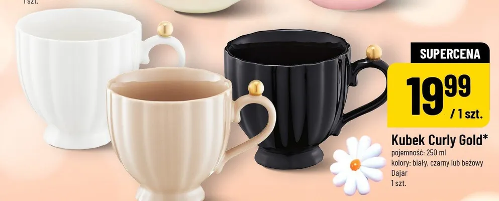 Kubek Curly Gold promocja w POLOmarket