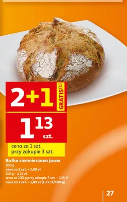 Bułka ziemniaczana jasna promocja w Auchan