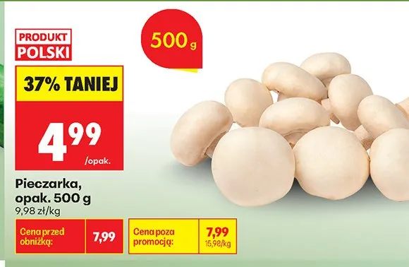 Pieczarka promocja w Biedronka