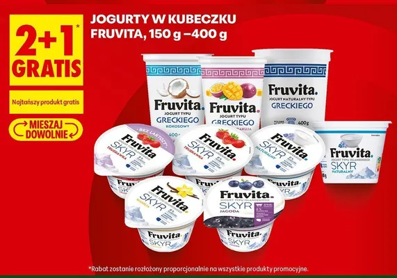 Jogurt typu greckiego Fruvita marakuja promocja w Biedronka