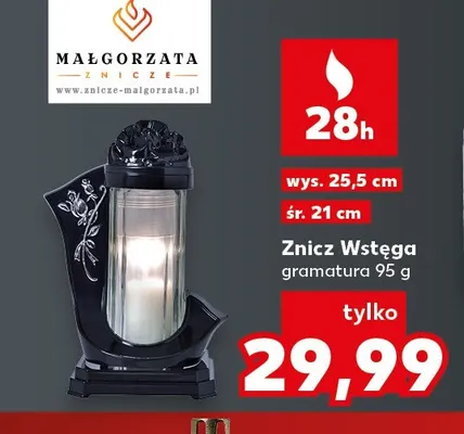 Znicz Wstęga Małgorzata promocja w Kaufland