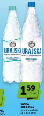 Naturalna woda mineralna Jurajska Niegazowana promocja w Groszek