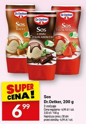 Sos toffi Dr.Oetker promocja w Twój Market