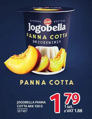 Jogurt Jogobella Panna Cotta Mix Brzoskwinia promocja w Selgros
