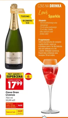 Wino musujące Brut promocja w Biedronka
