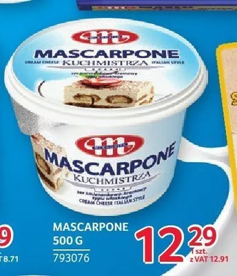Ser mascarpone Kuchmistrz Mlekpol promocja w Selgros