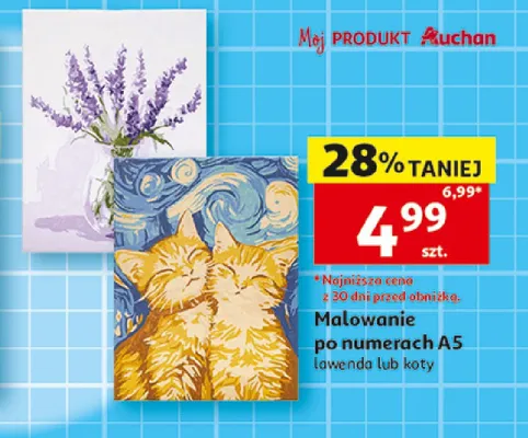 Malowanie po numerach A5 Auchan promocja w Auchan