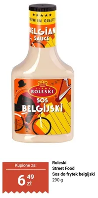 Sos do frytek belgijski Roleski Street Food promocja w Biedronka