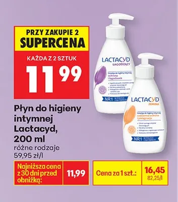 Płyn do higieny intymnej różne rodzaje 200 ml promocja w Biedronka