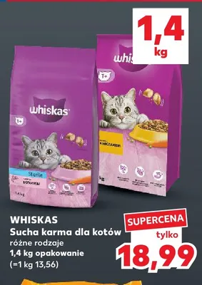 Sucha karma dla kotów Whiskas promocja w Kaufland