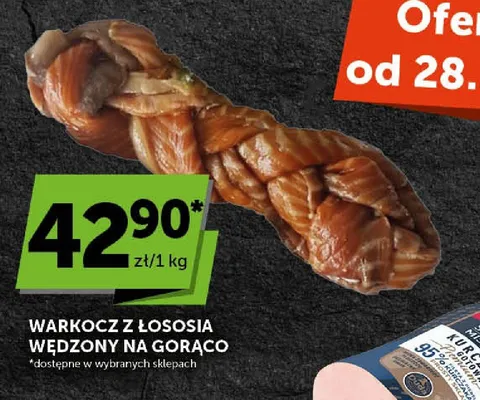 Warkocz z łososia wędzony na gorąco promocja w ABC