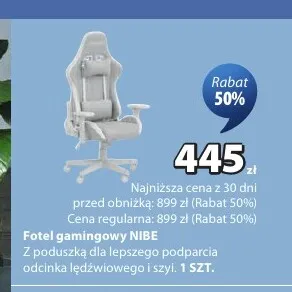 Fotel gamingowy Nibe promocja w Jysk