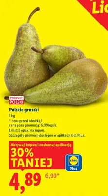 Gruszki polskie promocja w Lidl