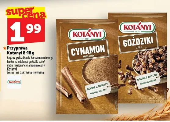 Przyprawa Kotányi goździki całe promocja w TOPAZ
