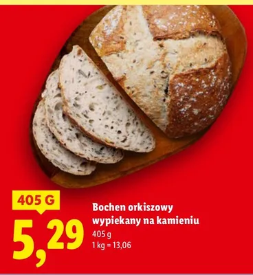 Bochen orkiszowy wypiekany na kamieniu promocja w Lidl