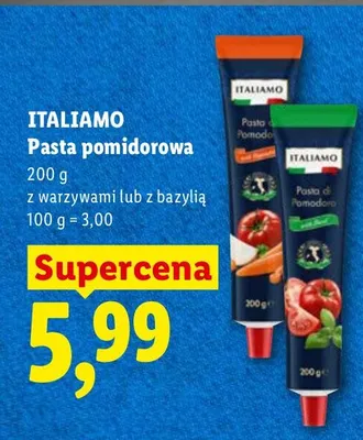 Pasta pomidorowa z warzywami promocja w Lidl