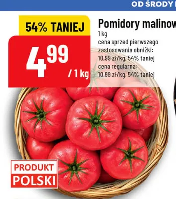 Pomidory malinowe polskie promocja w POLOmarket