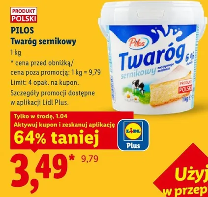 Twaróg sernikowy  promocja w Lidl