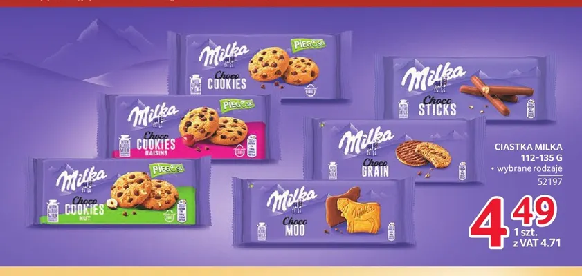 Ciastka Milka Choco Grain promocja w Selgros