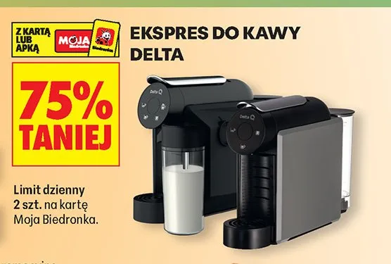 Ekspres do kawy Delta promocja w Biedronka