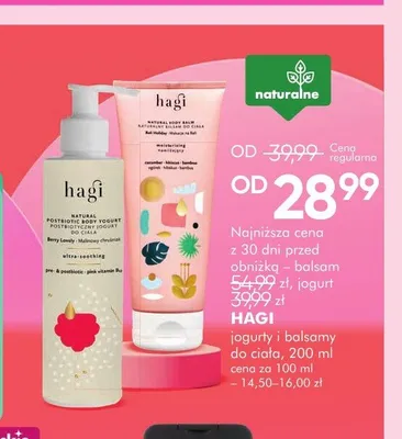 Jogurt do ciała Hagi promocja w Super-Pharm