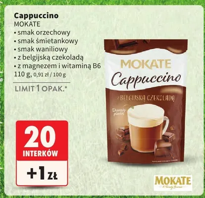 Cappuccino z belgijską czekoladą promocja w Intermarche
