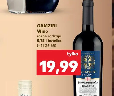 Wino Gamziri promocja w Kaufland