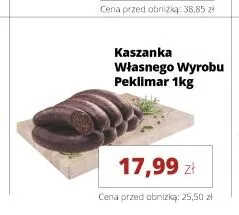 Kaszanka Własnego Wyrobu Peklimar promocja w Torimpex Toruńska Sieć Sklepów Spożywczych