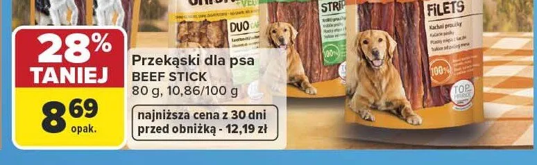 Przekąski dla psa Vitakraft pure Duck Filets promocja w Carrefour
