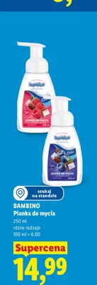 Pianka do mycia dla dzieci Bambino jagodowa promocja w Lidl